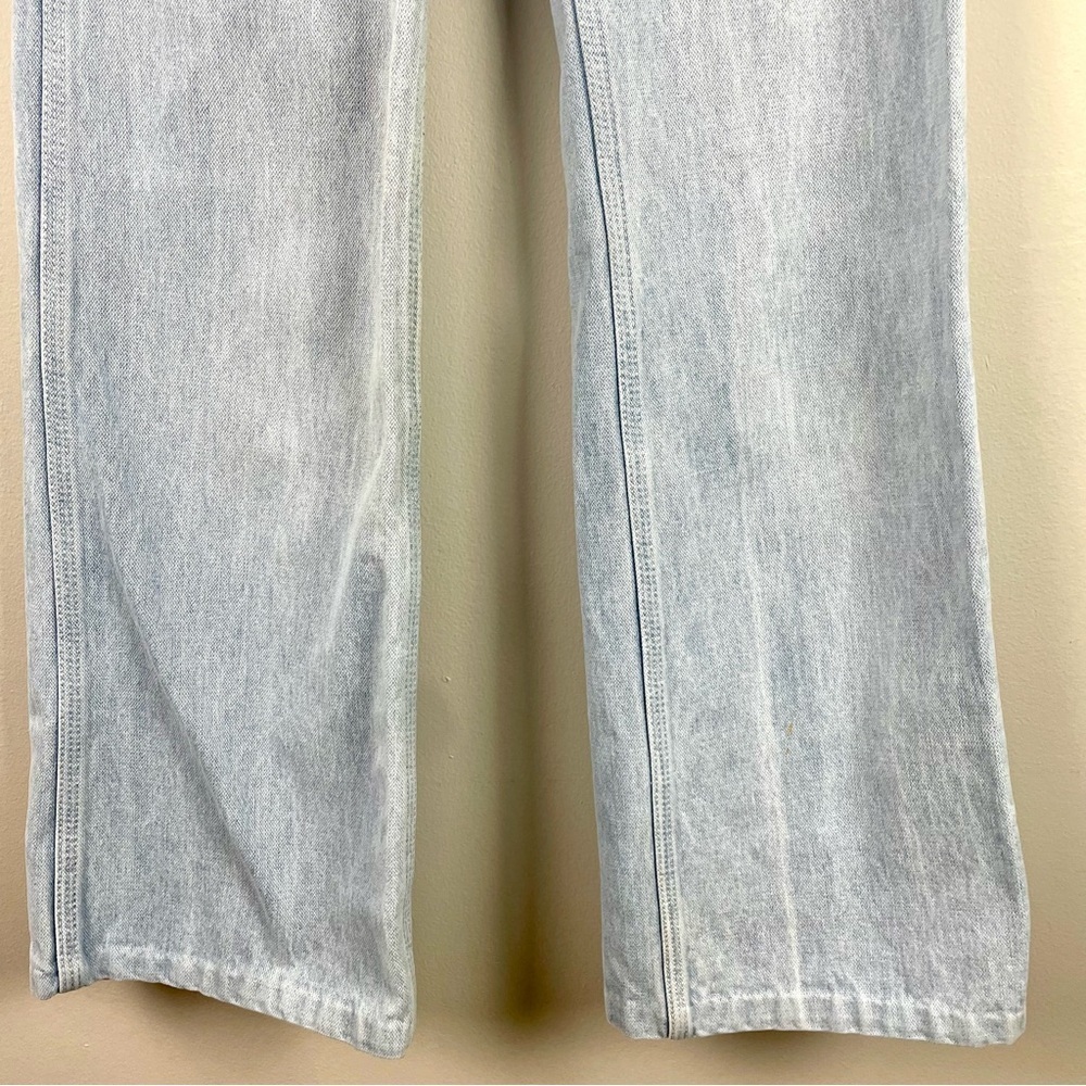 French Star Vintage 70s Jeans High Rise Light Wash Zipper Back Pocket Size 27‎ - Picture 7 of 16